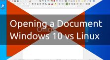 Opening a document: Windows vs Linux by Netsyms Technologies